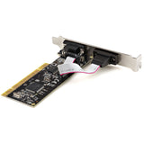 StarTech.com PCI Serial Parallel Combo Card with Dual Serial RS232 Ports (DB9) & 1x Parallel LPT Port (DB25) - PCI Combo Adapter Card - PCI Expansion Card Controller - PCI to Printer Card