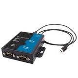 Brainboxes US-757 cable gender changer RS232 USB-C Black, Blue