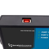 Brainboxes US-757 cable gender changer RS232 USB-C Black, Blue