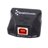 Brainboxes US-720 cable gender changer USB-C RS422/485 Black