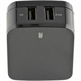 StarTech.com 2 Port USB Wall Charger - 17W Wall Charger Hub (2.4A & 1A port) - Dual Port USB-A Power Adapter - Portable/Travel USB Wall Plug to Charge Multiple Devices - Phones/Tablets