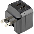 StarTech.com 2 Port USB Wall Charger - 17W Wall Charger Hub (2.4A & 1A port) - Dual Port USB-A Power Adapter - Portable/Travel USB Wall Plug to Charge Multiple Devices - Phones/Tablets