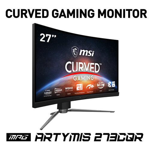 MSI MPG Artymis 273CQR computer monitor 68.6 cm (27") 2560 x 1440 pixels Wide Quad HD LCD Black