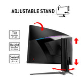 MSI MPG Artymis 273CQR computer monitor 68.6 cm (27") 2560 x 1440 pixels Wide Quad HD LCD Black