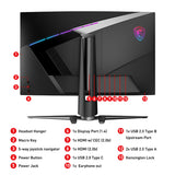MSI MPG Artymis 273CQR computer monitor 68.6 cm (27") 2560 x 1440 pixels Wide Quad HD LCD Black