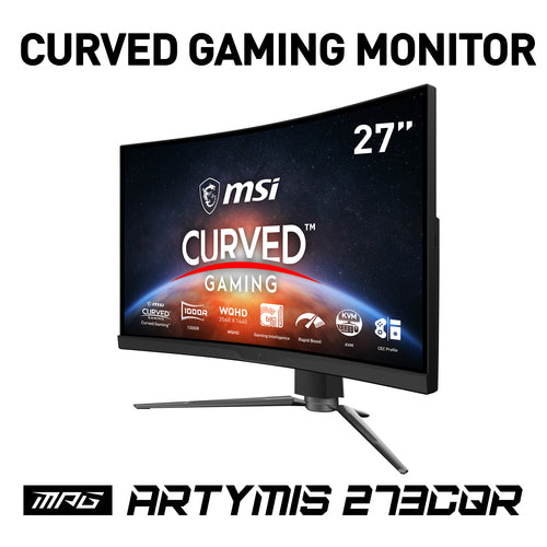 MSI MPG Artymis 273CQR computer monitor 68.6 cm (27") 2560 x 1440 pixels Wide Quad HD LCD Black