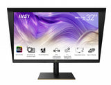 MSI Summit MS321UP 32 Inch Monitor with Adjustable Stand, UHD (3840 x 2160), 16:9, 60Hz, IPS, 4ms, HDMI, DisplayPort, USB Type-C, Built-in USB Hub, Anti-Glare, Anti-Flicker, Less Blue light, VESA, Kensington, Black