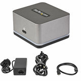 StarTech.com USB C Mini Dock for Chromebooks, iPad Pro, Android Tablets/Smartphones, USB-C Chromebook Docking Station w/ 4K 30Hz HDMI, 27W Power Delivery Charging, 3-Port USB Hub, Gigabit Ethernet