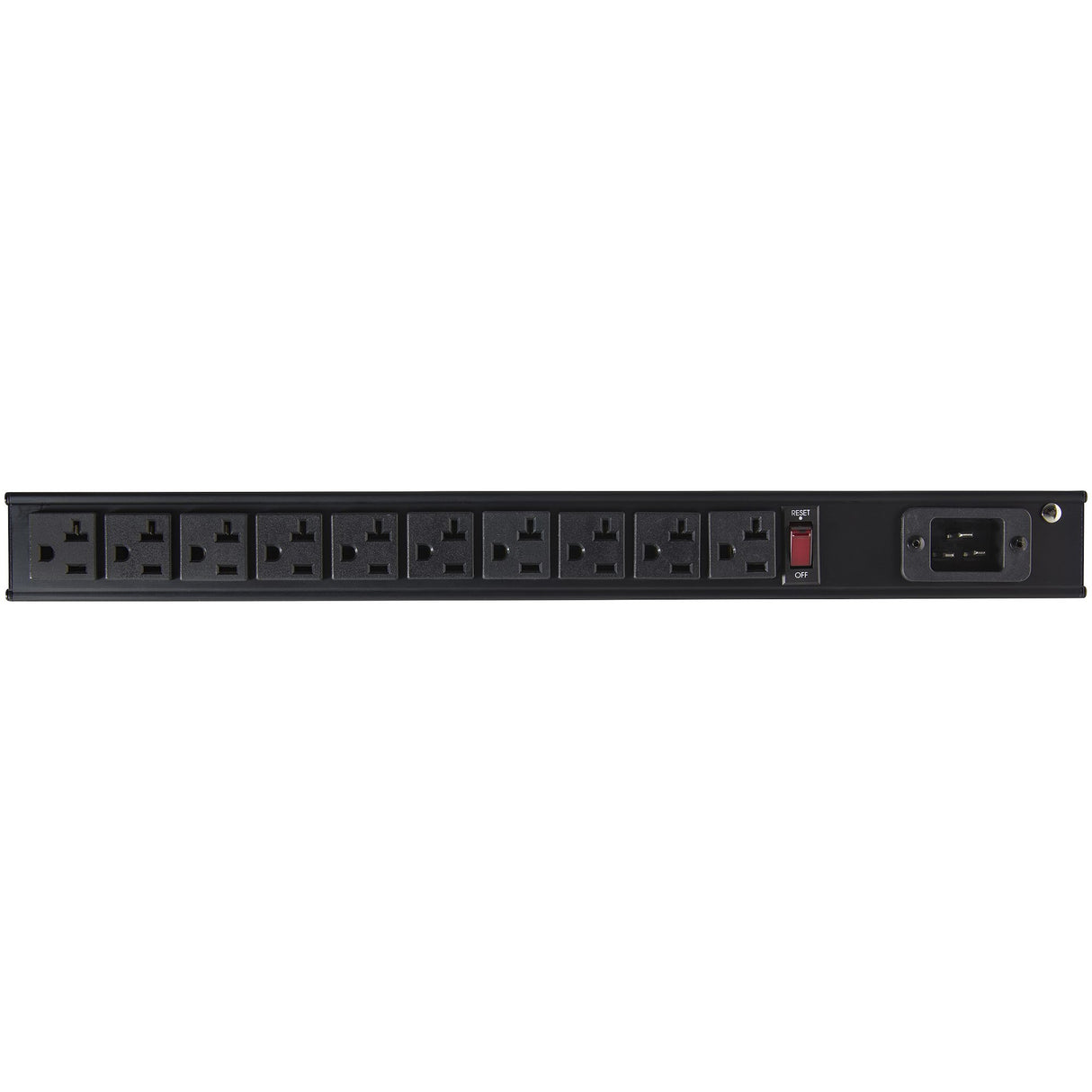 StarTech.com 10 Outlet Rack Mount Power Strip 125V/16 Amp - 1U Horizontal 19" Rackmount PDU - NEMA 5-20P Input - 10x NEMA 5-15/20R Outlets - Rack Mount PDU - UL Listed - 8ft Power Cord