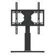 Viewsonic VB-STND-006 monitor mount / stand 109.2 cm (43") Floor Black