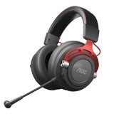 AOC GH401 headphones/headset Wired & Wireless Head-band Gaming Black, Red
