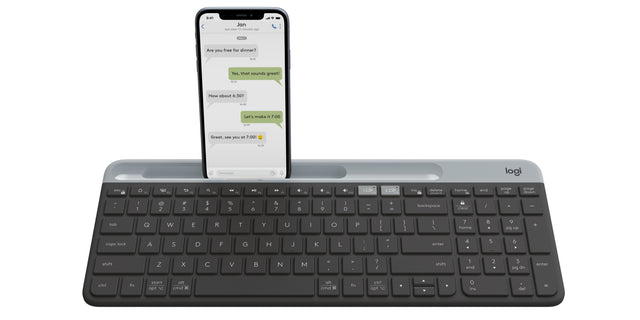 Logitech 920-011479 keyboard Universal RF Wireless + Bluetooth English Graphite