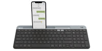 Logitech 920-011479 keyboard Universal RF Wireless + Bluetooth English Graphite