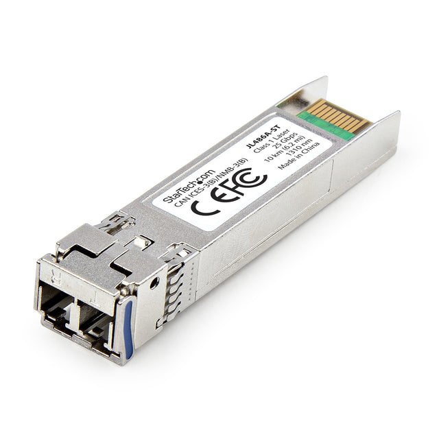 StarTech.com HPE JL486A Compatible SFP28 Module, 25GBase-LR, 25Gbps Single Mode Fiber (SMF), 10km (6.2mi), LC Connector, 1310nm, MSA 25 Gigabit Optical Transceiver