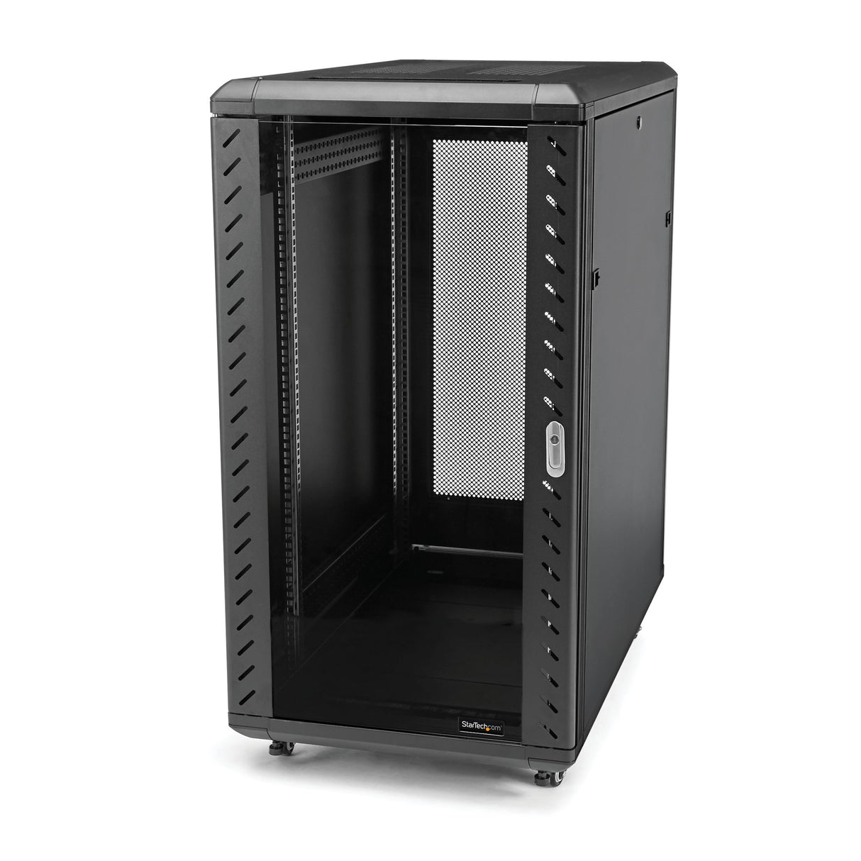 StarTech.com 18U Enterprise-Grade Flat Pack Server Rack Cabinet, 19in Enclosed 4-Post Rack with 29in (75cm) Mounting Depth and 1764lb (800kg) Weight Capacity