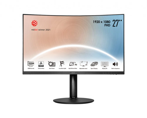 MSI Modern MD271CP computer monitor 68.6 cm (27") 1920 x 1080 pixels Full HD Black