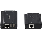 StarTech.com 4-Port USB 2.0 Extender Hub over Single CAT5e/CAT6 Ethernet Cable (RJ45) - 330ft (100m) - USB Extender Hub Adapter Kit - Metal Housing - Externally Powered - 480 Mbps - TAA