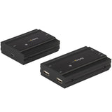 StarTech.com 4-Port USB 2.0 Extender Hub over Single CAT5e/CAT6 Ethernet Cable (RJ45) - 330ft (100m) - USB Extender Hub Adapter Kit - Metal Housing - Externally Powered - 480 Mbps - TAA