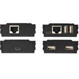 StarTech.com 4-Port USB 2.0 Extender Hub over Single CAT5e/CAT6 Ethernet Cable (RJ45) - 330ft (100m) - USB Extender Hub Adapter Kit - Metal Housing - Externally Powered - 480 Mbps - TAA