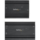 StarTech.com 4-Port USB 2.0 Extender Hub over Single CAT5e/CAT6 Ethernet Cable (RJ45) - 330ft (100m) - USB Extender Hub Adapter Kit - Metal Housing - Externally Powered - 480 Mbps - TAA