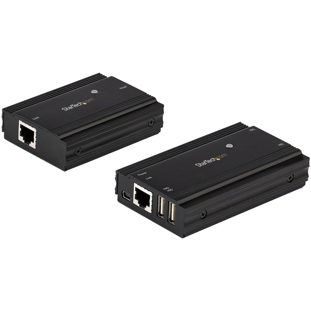 StarTech.com 4-Port USB 2.0 Extender Hub over Single CAT5e/CAT6 Ethernet Cable (RJ45) - 330ft (100m) - USB Extender Hub Adapter Kit - Metal Housing - Externally Powered - 480 Mbps - TAA