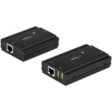StarTech.com 4-Port USB 2.0 Extender Hub over Single CAT5e/CAT6 Ethernet Cable (RJ45) - 330ft (100m) - USB Extender Hub Adapter Kit - Metal Housing - Externally Powered - 480 Mbps - TAA