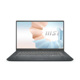 MSI Modern 15 A11MU-681 Intel® Core™ i7 i7-1195G7 Laptop 39.6 cm (15.6") Full HD 16 GB DDR4-SDRAM 512 GB SSD Wi-Fi 6 (802.11ax) Windows 10 Home Carbon, Grey