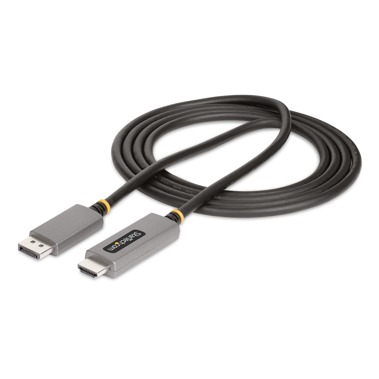 StarTech.com 6.6ft (2m) DisplayPort to HDMI Adapter Cable, 8K 60Hz, 4K 144Hz, HDR10, DP 1.4 to HDMI 2.1 Active Video Converter, DisplayPort Desktop to HDMI Monitor, M/M - DP to HDMI Cord