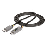 StarTech.com 6.6ft (2m) DisplayPort to HDMI Adapter Cable, 8K 60Hz, 4K 144Hz, HDR10, DP 1.4 to HDMI 2.1 Active Video Converter, DisplayPort Desktop to HDMI Monitor, M/M - DP to HDMI Cord