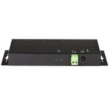 StarTech.com 4 Port USB C Hub 10Gbps - Metal Industrial USB-C Hub - 2x USB-C & 2x USB-A - ESD Surge Protection - USB-C or USB-A Host - Self-Powered Mountable USB 3.2 Gen 2 Type-C Hub - TAA