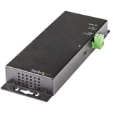 StarTech.com 4 Port USB C Hub 10Gbps - Metal Industrial USB-C Hub - 2x USB-C & 2x USB-A - ESD Surge Protection - USB-C or USB-A Host - Self-Powered Mountable USB 3.2 Gen 2 Type-C Hub - TAA