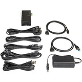 StarTech.com 4 Port USB C Hub 10Gbps - Metal Industrial USB-C Hub - 2x USB-C & 2x USB-A - ESD Surge Protection - USB-C or USB-A Host - Self-Powered Mountable USB 3.2 Gen 2 Type-C Hub - TAA