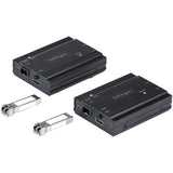 StarTech.com 4K HDMI KVM Extender over Fiber - HDMI Video & USB Remote KVM Switch/Console Extender - up to 984ft/300m (MultiMode) - 2x 10G MMF SFP+ modules - KVM Extension Kit (TX/RX) - TAA