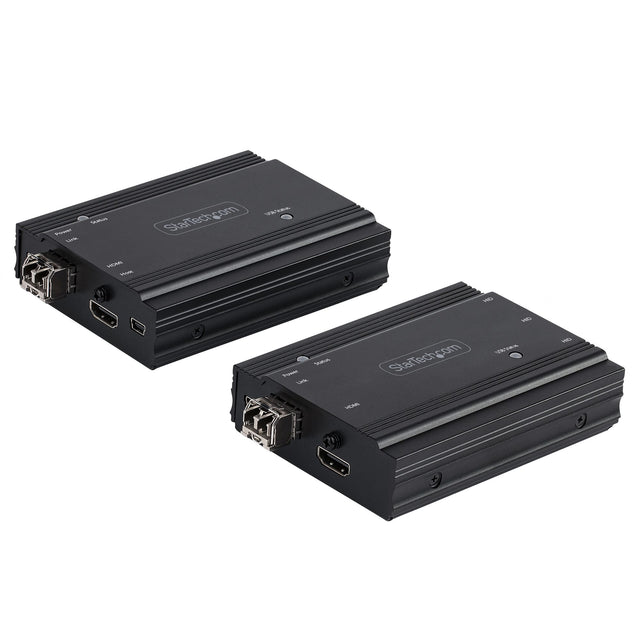 StarTech.com 4K HDMI KVM Extender over Fiber - HDMI Video & USB Remote KVM Switch/Console Extender - up to 984ft/300m (MultiMode) - 2x 10G MMF SFP+ modules - KVM Extension Kit (TX/RX) - TAA