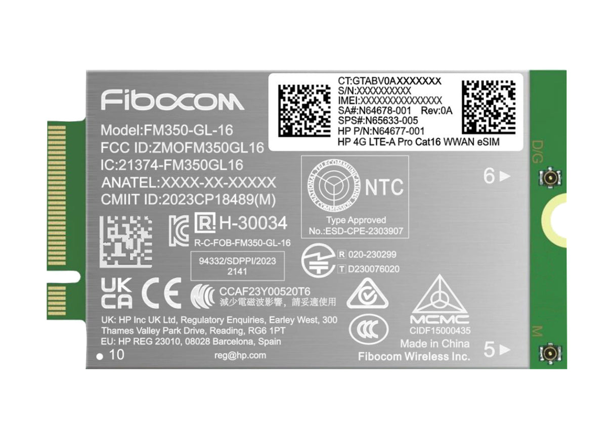 HP 4G LTE-A Pro Cat16 WWAN Internal