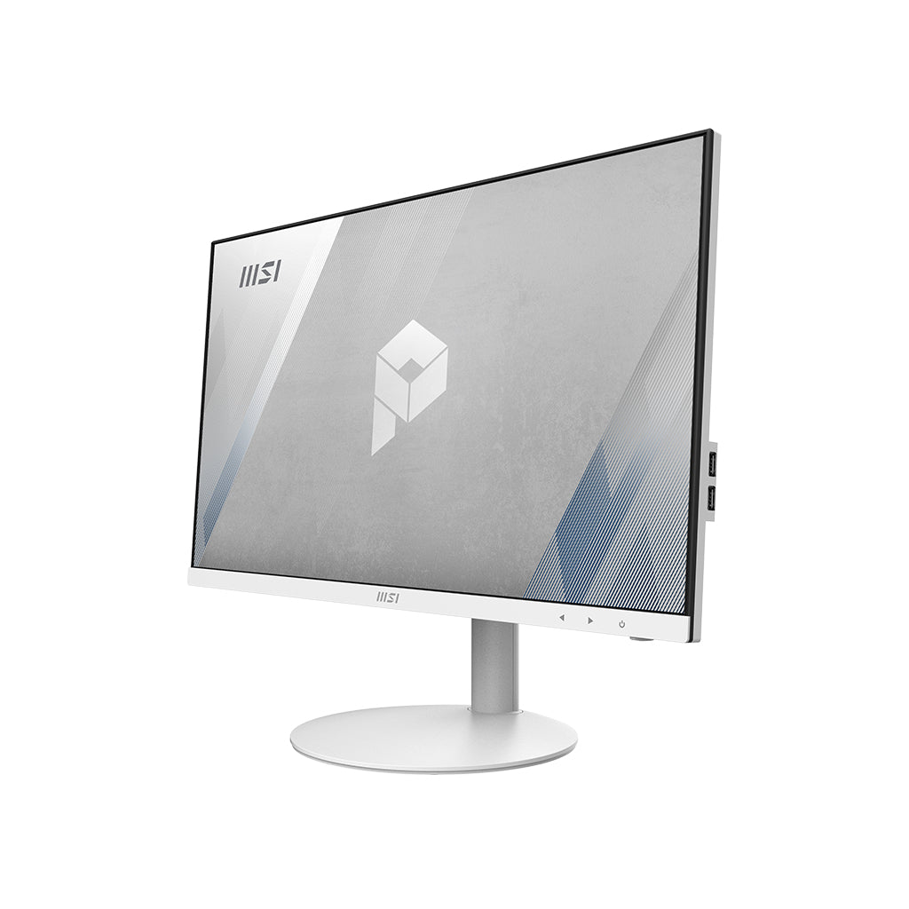 MSI Pro AP241 11M-010US Intel® Pentium® Gold G6405 61 cm (24") 1920 x 1080 pixels All-in-One PC 4 GB DDR4-SDRAM 120 GB SSD Windows 10 Pro Wi-Fi 6 (802.11ax) White