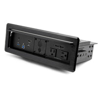 StarTech.com Conference Room Docking Station with Power and Charging; Table Connectivity Box, Universal USB-C Laptop Dock, 60W PD, 4K HDMI, USB Hub, Audio, 2x AC Outlets, 2x USB BC 1.2 Charge Ports - TAA
