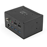 StarTech.com Conference Room Docking Station with Power and Charging; Table Connectivity Box, Universal USB-C Laptop Dock, 60W PD, 4K HDMI, USB Hub, Audio, 2x AC Outlets, 2x USB BC 1.2 Charge Ports - TAA