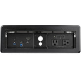 StarTech.com Conference Room Docking Station with Power and Charging; Table Connectivity Box, Universal USB-C Laptop Dock, 60W PD, 4K HDMI, USB Hub, Audio, 2x AC Outlets, 2x USB BC 1.2 Charge Ports - TAA