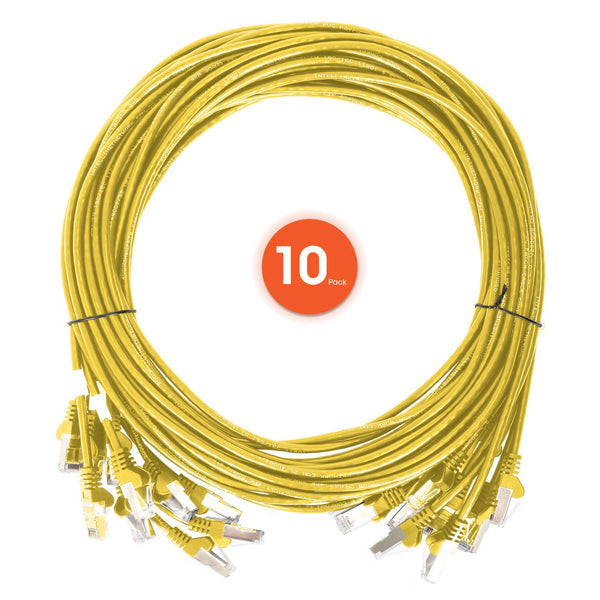 Intellinet 744751 networking cable Yellow 1 m Cat6 U/UTP (UTP)