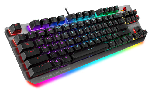 ASUS ROG Strix Scope NX TKL keyboard Gaming USB QWERTY Black, Grey