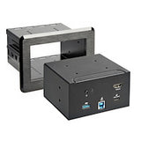 StarTech.com Conference Room Docking Station - Universal Laptop Dock - 4K HDMI, 60W Power Delivery, USB Hub, GbE, Audio - In-Table Connectivity Box For Huddle/Boardroom Collaboration Space