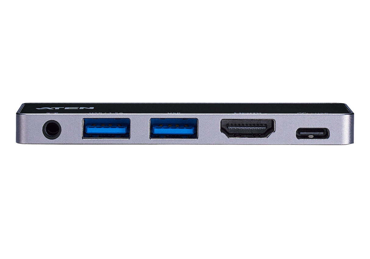 ATEN USB-C Travel Dock with Power Pass-Through