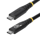 StarTech.com 6ft (1.8m) USB4 Cable, 20Gbps, USB-IF Certified USB-C Cable, 240W PD EPR, 4K 120Hz DP 2.1, TPE Jacket, Black USB-C Cord