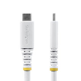 StarTech.com 2m (6ft) USB4 Cable, 20Gbps, USB-IF Certified USB-C Cable, 240W PD EPR, 4K 120Hz DP 2.1, TPE Jacket, White USB-C Cord