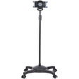 StarTech.com Mobile Tablet Stand with Lockable Wheels - Height Adjustable Cart - Universal Rolling Floor Stand for Tablets from 7 to 11 inch, Portable Tablet Stand w/ Detachable Tablet Holder - TAA