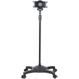 StarTech.com Mobile Tablet Stand with Lockable Wheels - Height Adjustable Cart - Universal Rolling Floor Stand for Tablets from 7 to 11 inch, Portable Tablet Stand w/ Detachable Tablet Holder - TAA