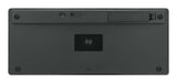 Manhattan Ultra Slim Dual-Mode Wireless Keyboard, German Quertz layout, Bluetooth (v3.0) and Wireless (2.4GHz), 78 low profile scissor keys, Auto Power Management, Range 10m, USB-A Micro Receiver, AAA Battery (included), Windows and Mac, Three Year...