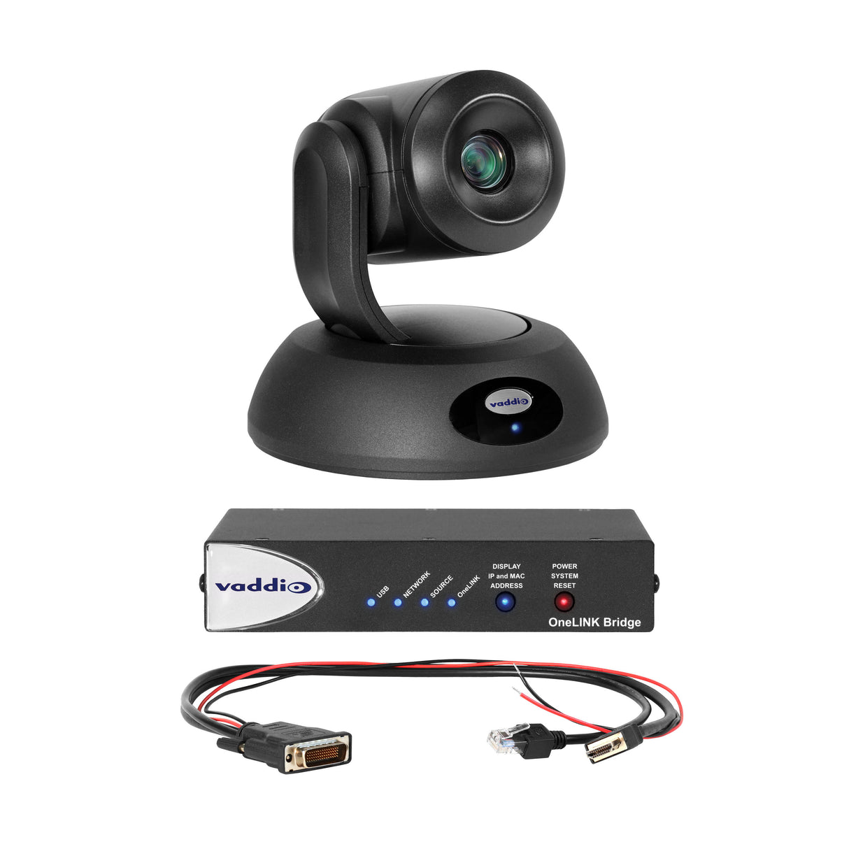 Vaddio RoboSHOT 12E HDBT OneLINK Bridge System for Polycom Codecs