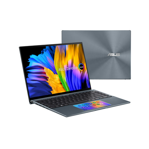 ASUS Zenbook 14X OLED UX5400EG-DS71T-CA laptop Intel® Core™ i7 i7-1165G7 35.6 cm (14") Touchscreen 2.8K 16 GB LPDDR4x-SDRAM 512 GB SSD NVIDIA GeForce MX450 Wi-Fi 6 (802.11ax) Windows 11 Home Grey